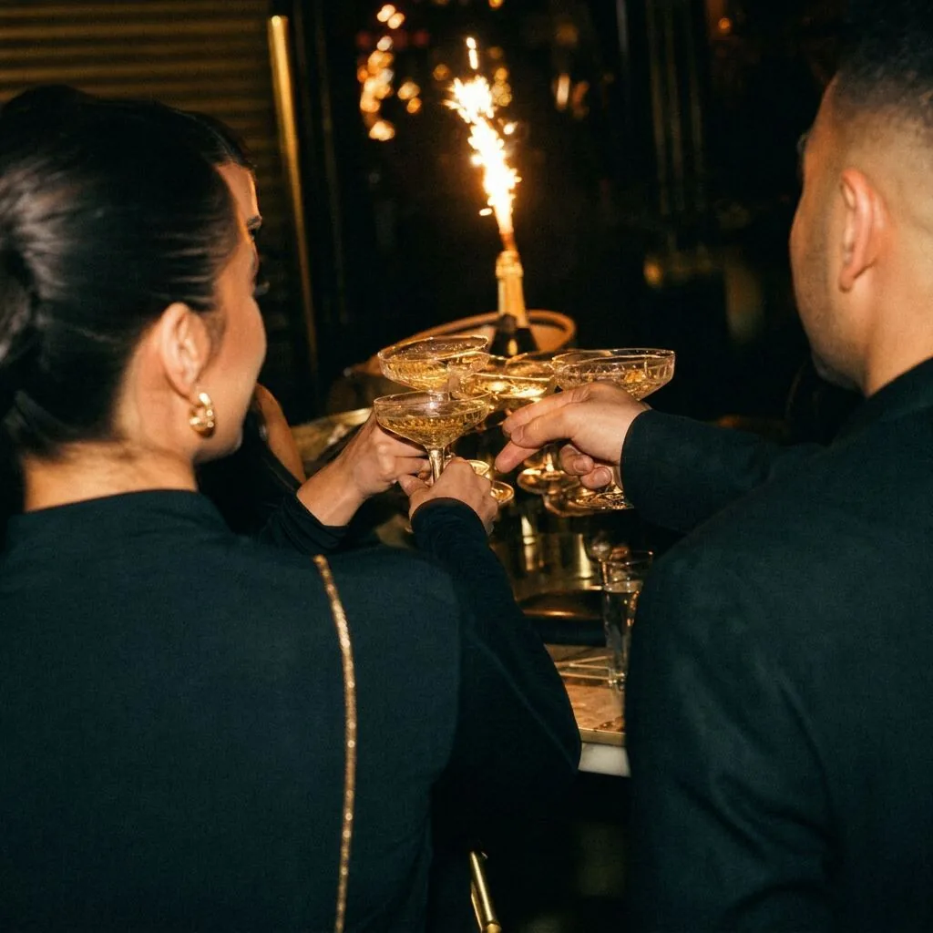 VIP group at table